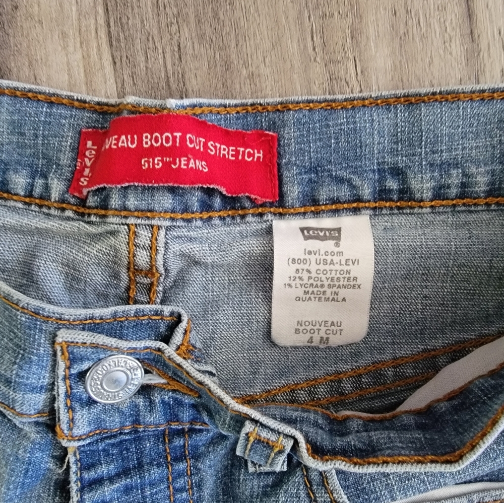 Levi Strauss 515 Nouveau Boot Cut Jeans Size 4 M - Picture 6 of 7